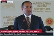 Adalet Bakanı Bekir Bozdağ Erzurum 'da konuşuyor
